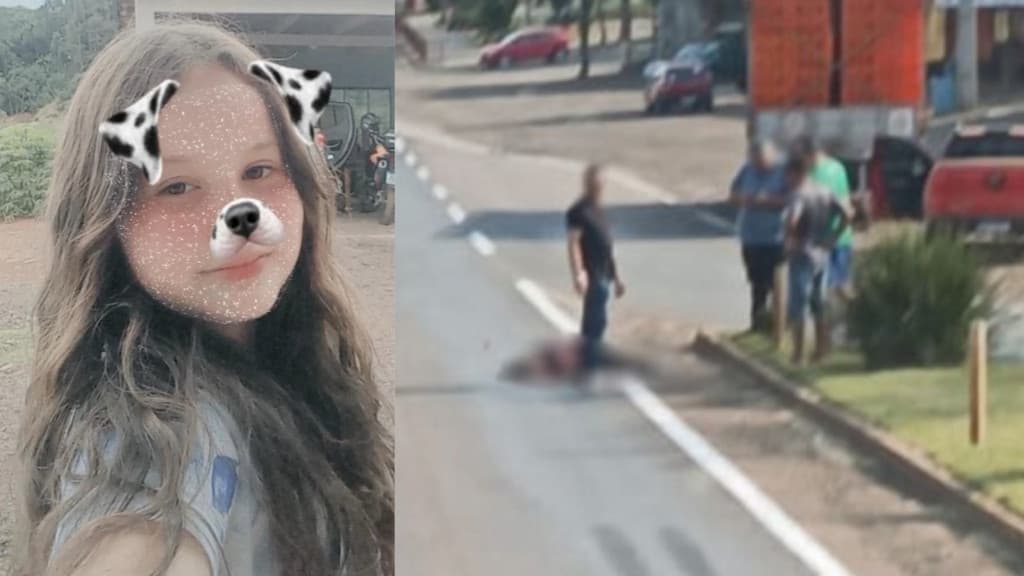 “Eu chegando no céu”: Menina morta atropelada na SC-480 compartilhou vídeo sobre encontro com Jesus