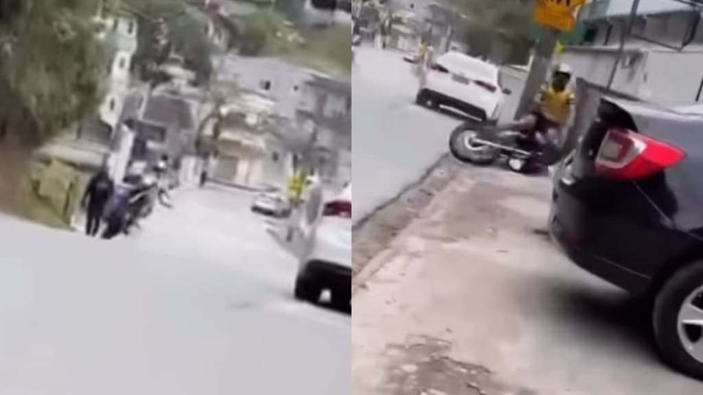 Motociclista erra manobra durante “grau” e fica gravemente ferido