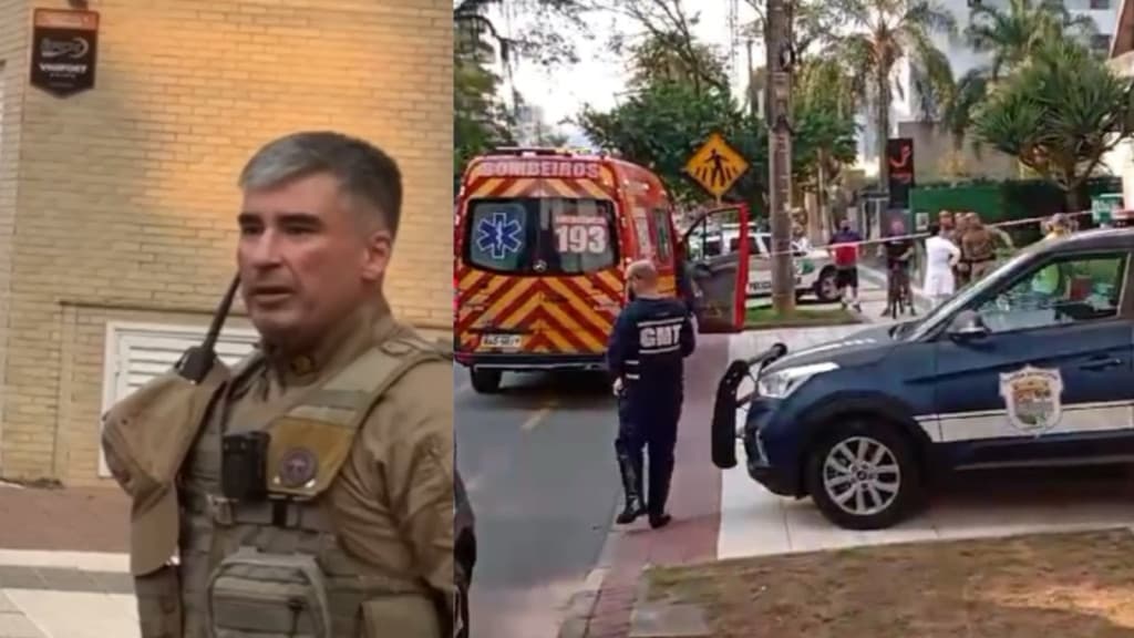 “Deus botou a mão nele”, diz policial após menino de 11 anos cair do 7º andar em SC