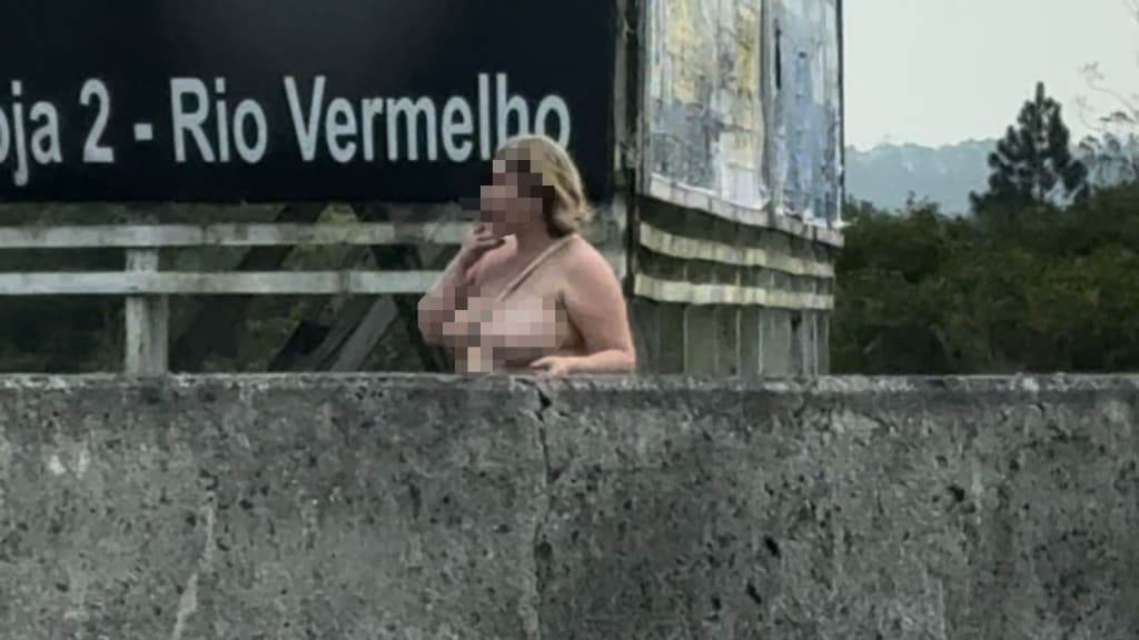 “Cigarro aceso e teta de fora”: motorista flagra cena inusitada em Florianópolis na SC-401