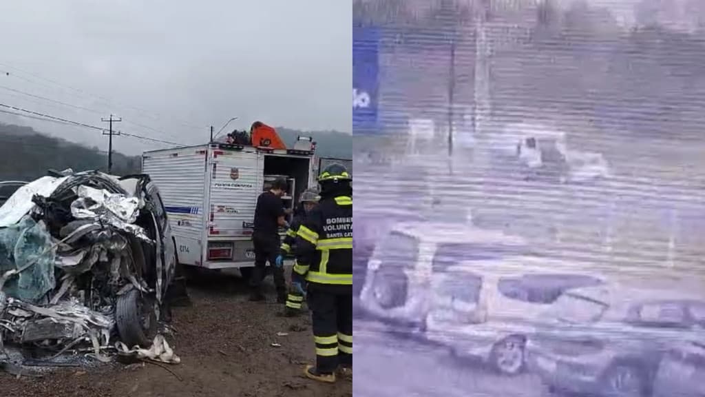 “Não sobrou nada”: Motorista morre ao invadir pista contrária e bater de frente com caminhão na BR-280