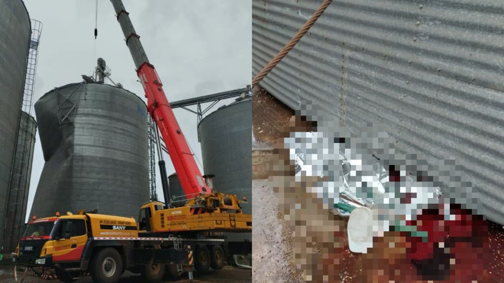 “Cabo rompeu“: Trabalhador morre durante desmontagem de silo em SC