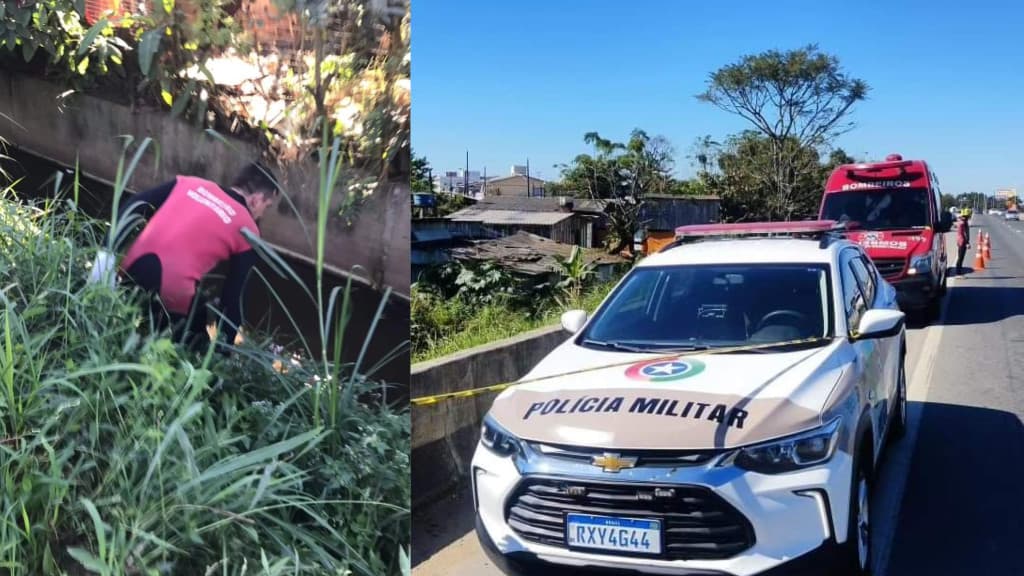 Corpo é encontrado em vala na BR 470 em Navegantes