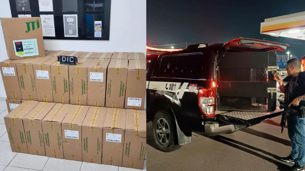 Carga de cigarros avaliada em 270 mil é recuperada em Palhoça