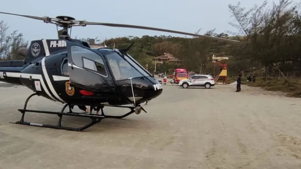 Menino de 8 anos desaparece após se afogar em praia de Garopaba