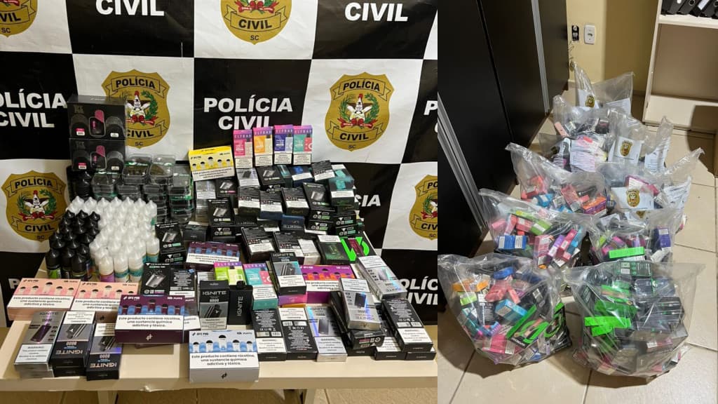 Mega operação em Balneário Camboriú: 11 presos por venda ilegal de cigarros eletrônicos