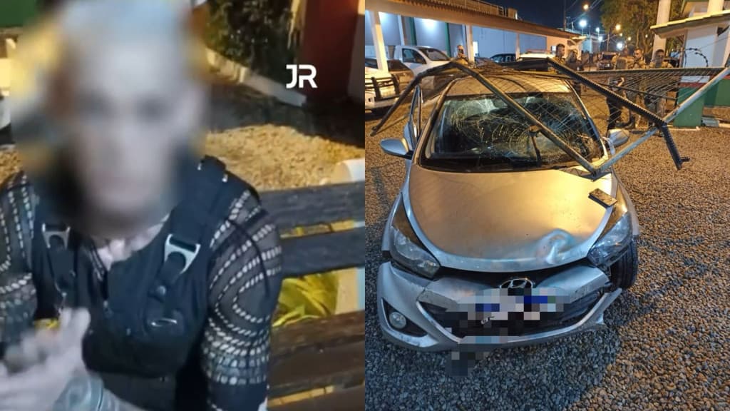Travesti alucinada invade presídio em Itapema após atropelar motoboy