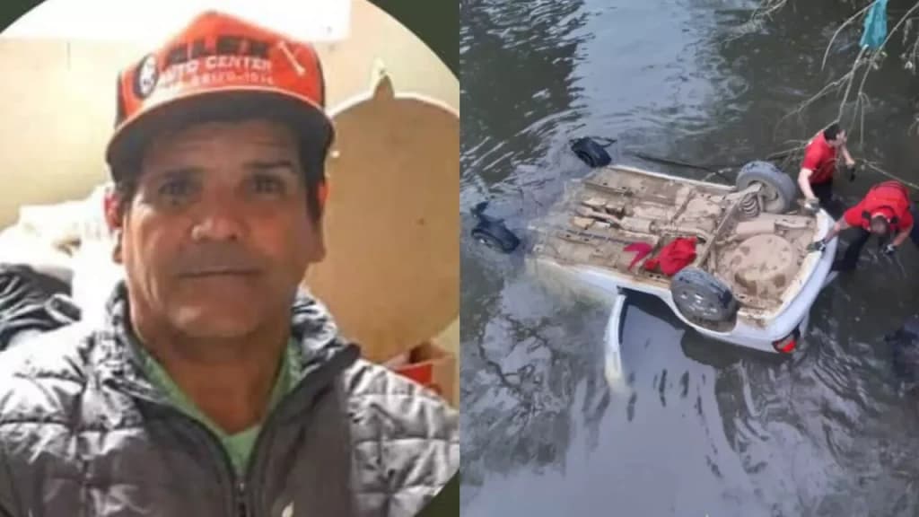 Identificado motorista que morreu após carro cair dentro de rio