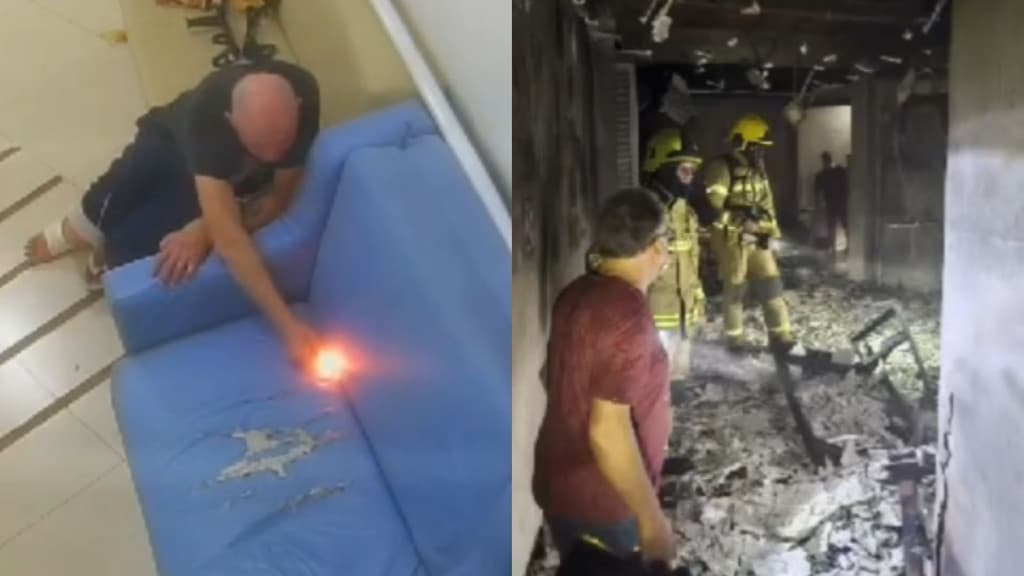 Paciente coloca fogo em sofá e causa pânico dentro de hospital