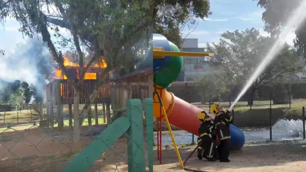 Adolescentes foram vistos na casinha da árvore no Casarão Gallotti antes de incêndio