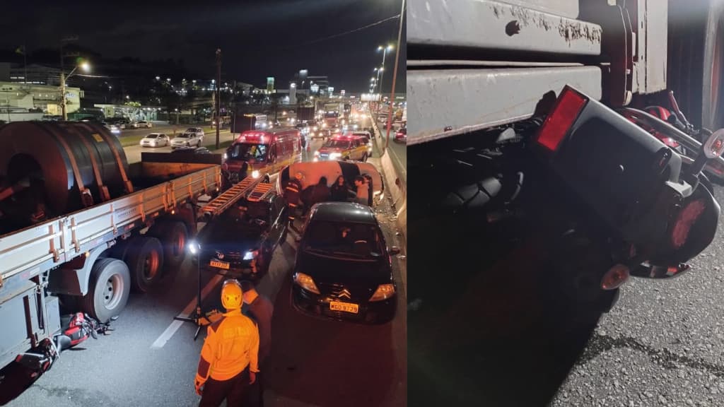 Engavetamento na BR-101 em São José deixa feridos