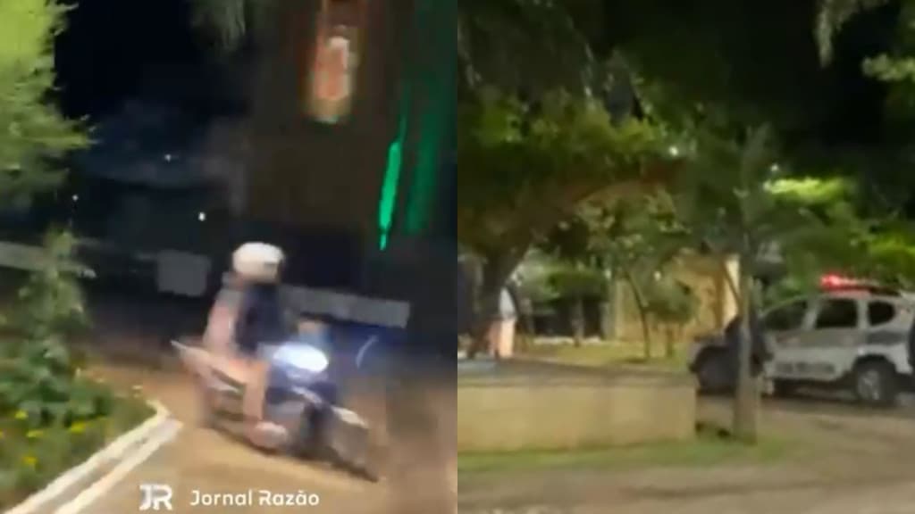 “Não pega mais”: condutor de Biz tenta “dar fuga” da PM e acaba preso no Oeste de SC