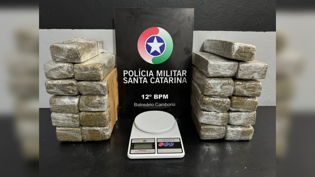 Criminoso é preso por tráfico de drogas em Balneário Camboriú