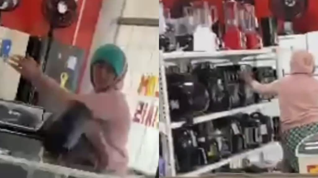 “Não tinha o que fazer”: mulher invade lojas e “quebra tudo” em Santa Catarina