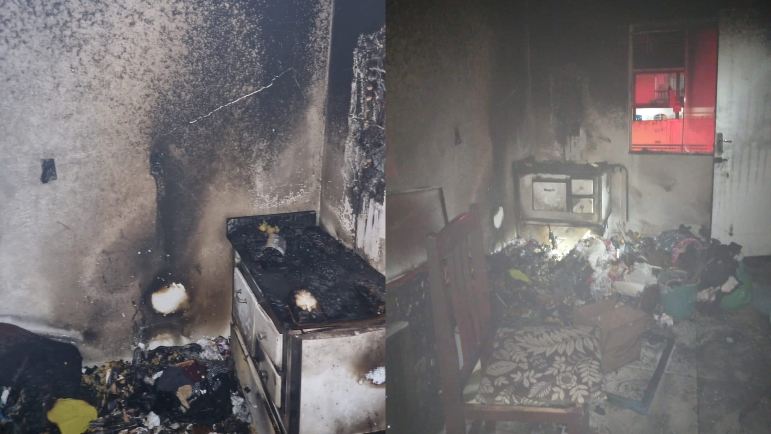 Fogo destrói dormitório em prédio de Camboriú