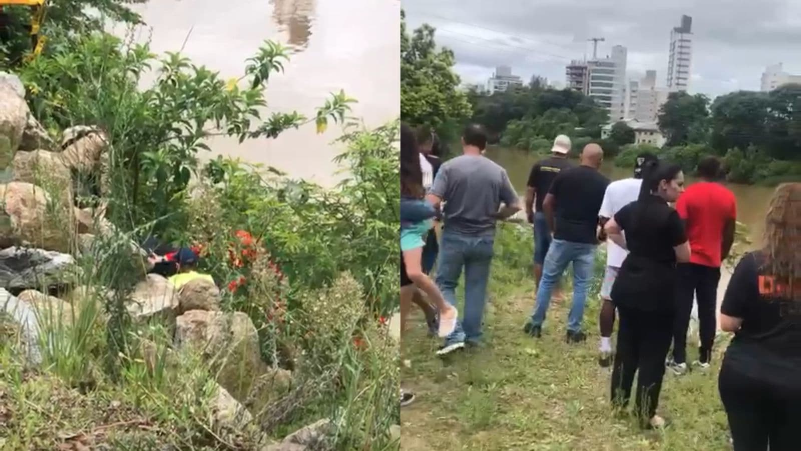 “Herói anônimo”: Mulher pula dentro de rio e homem impede suicídio em Santa Catarina