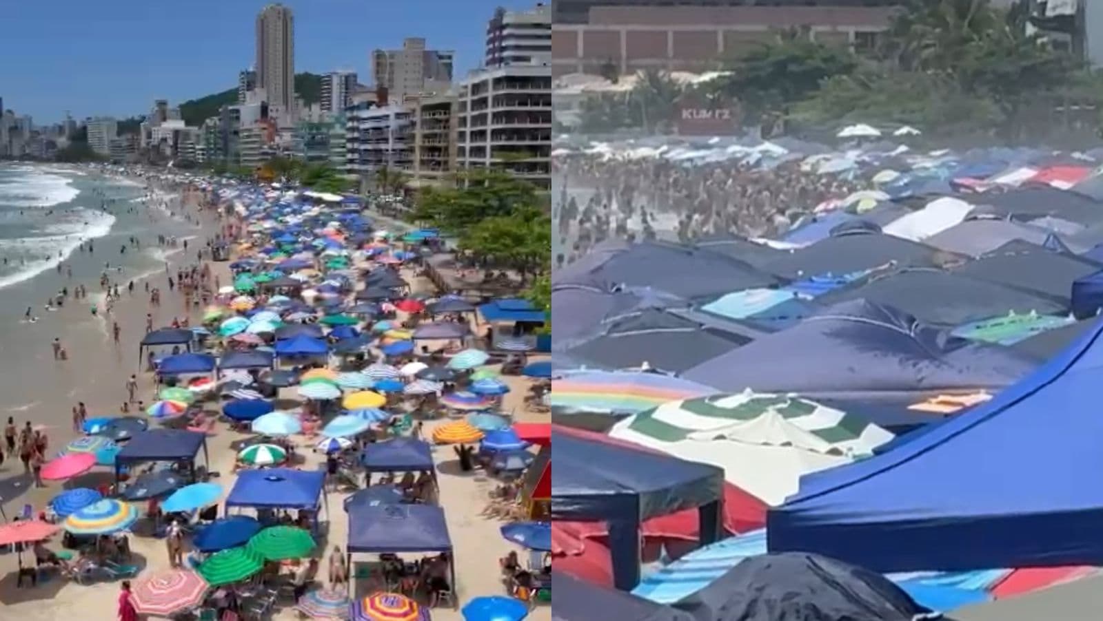 “Desceram”: Turistas lotam a Meia Praia na última sexta-feira do ano em Itapema