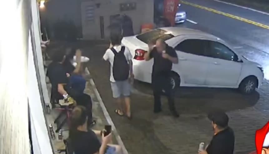 Terror em Indaial: criminosos armados disparam, ferem vítima e roubam carro