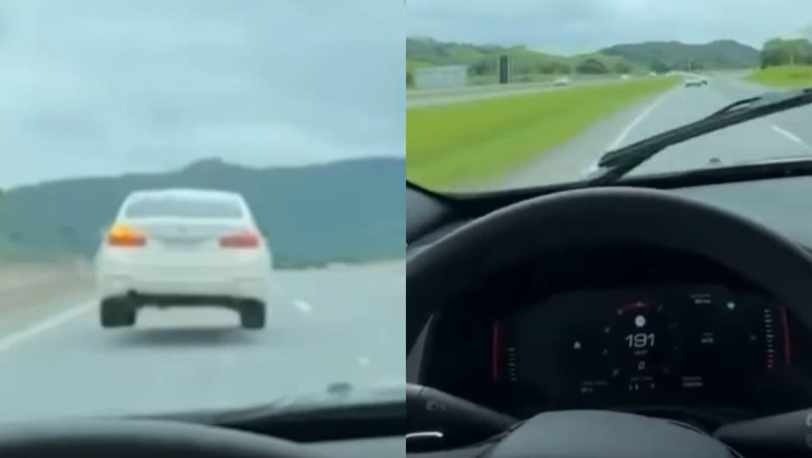 Influencers gravam vídeo a mais de 190 km/h em rodovia de Santa Catarina