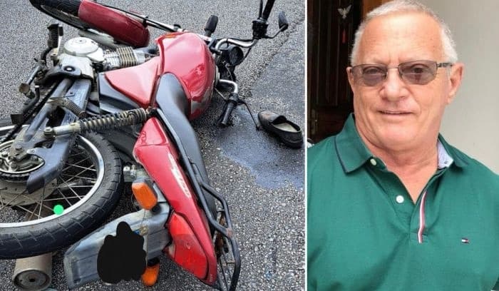 Identificado motociclista de 71 anos que morreu em acidente na BR-101, em Itapema