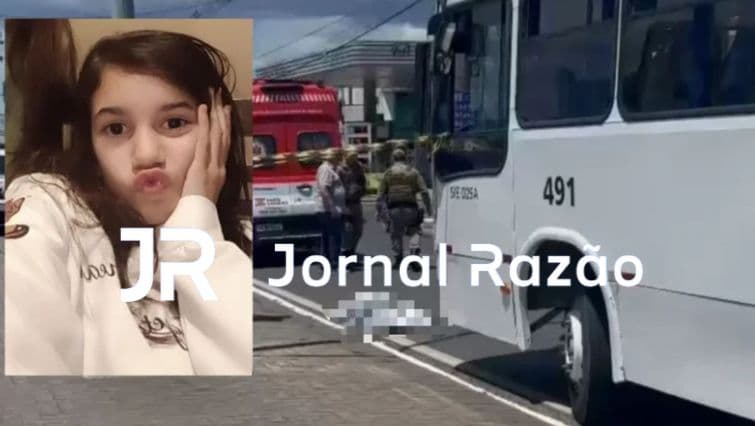 Menina de 12 anos que morreu atropelada por ônibus é identificada