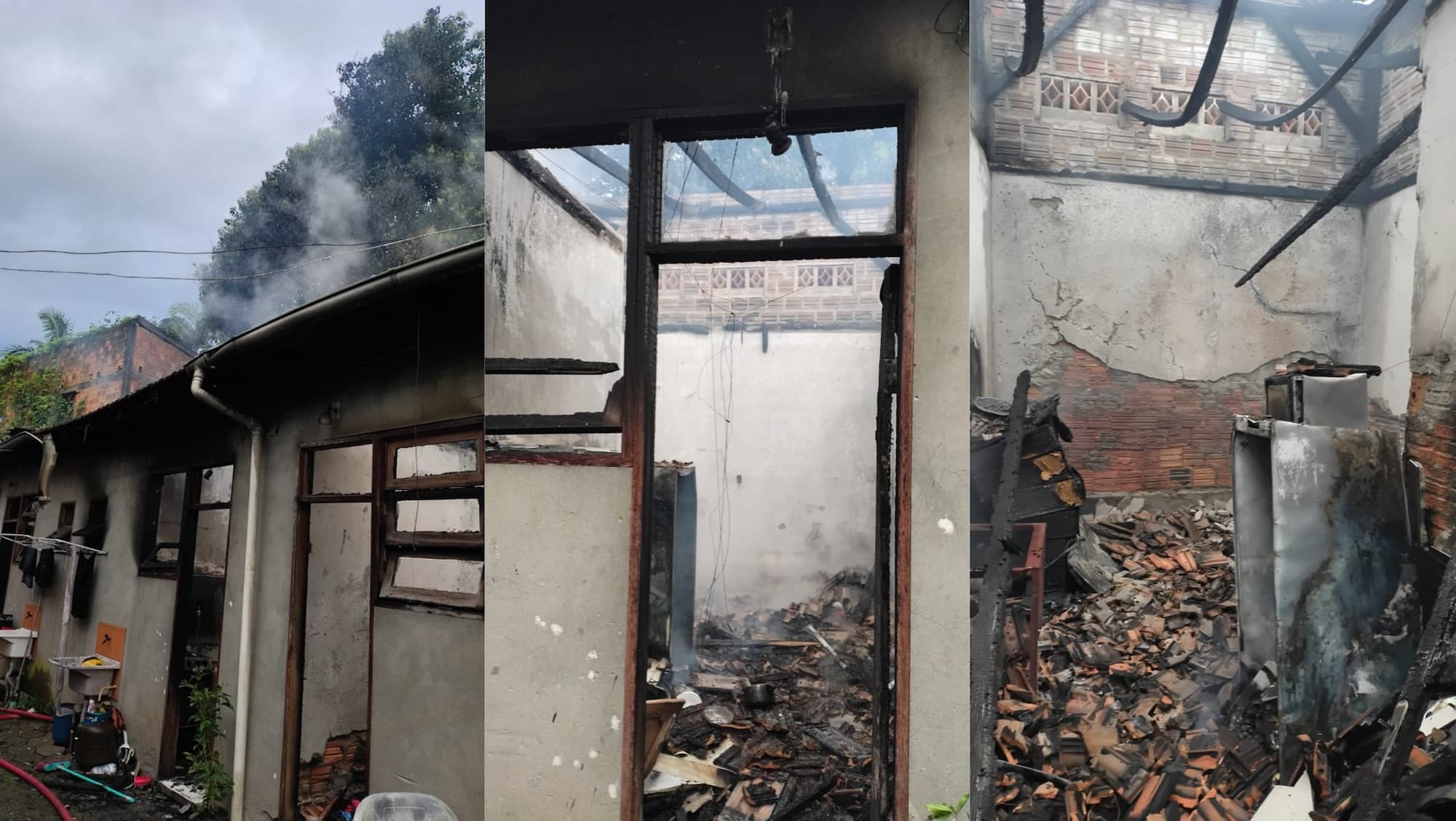 Incêndio destrói quatro kitnets e mobiliza operação emergencial em Florianópolis