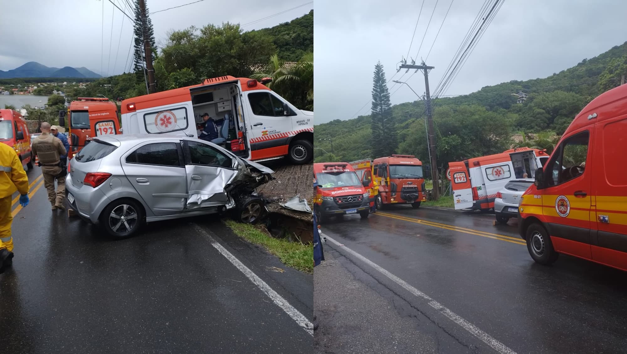 Criança de 12 anos é socorrida em estado grave após acidente em Florianópolis
