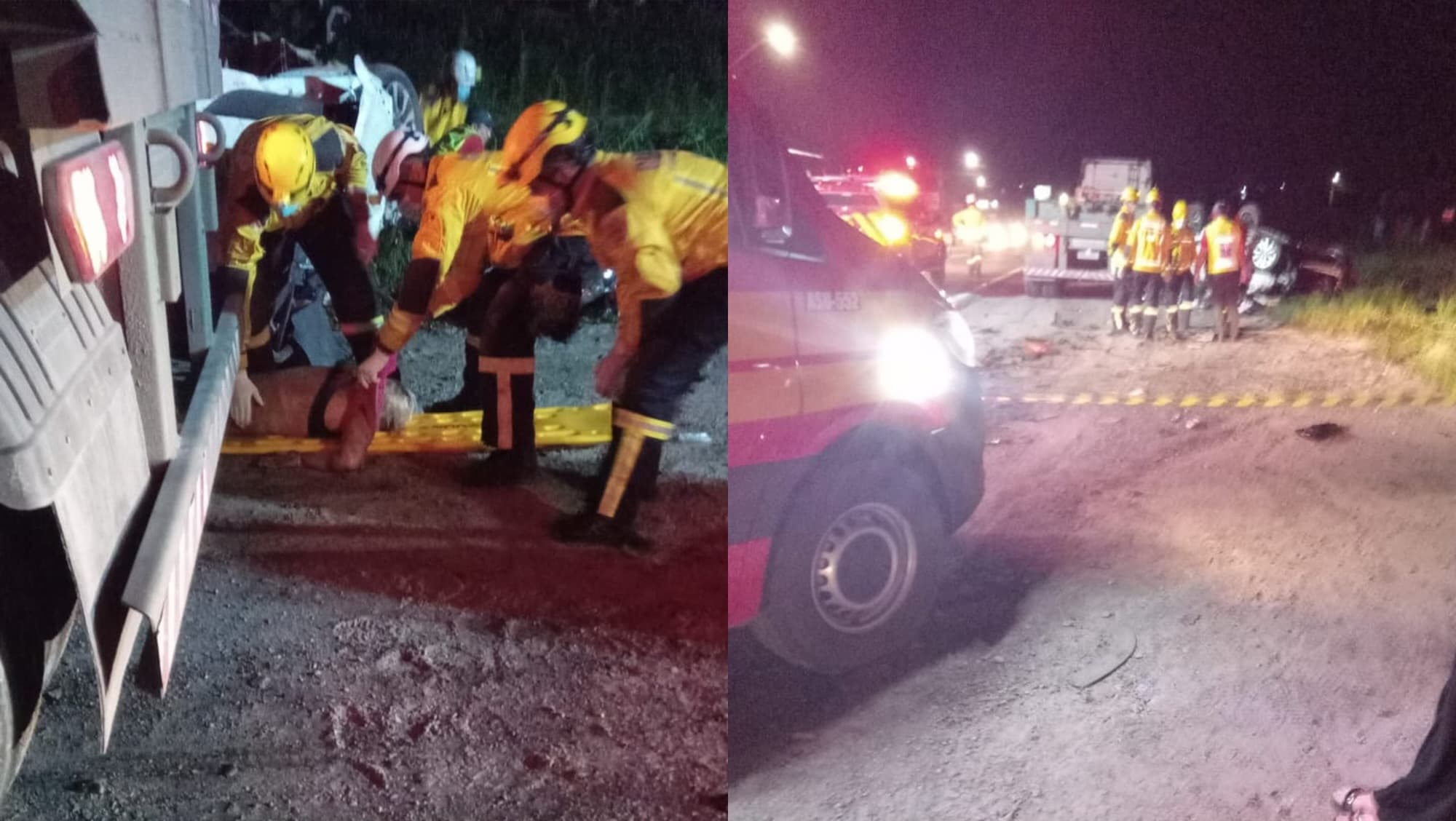 Tragédia na BR-280: carro invade pista e deixa três mortos em colisão brutal