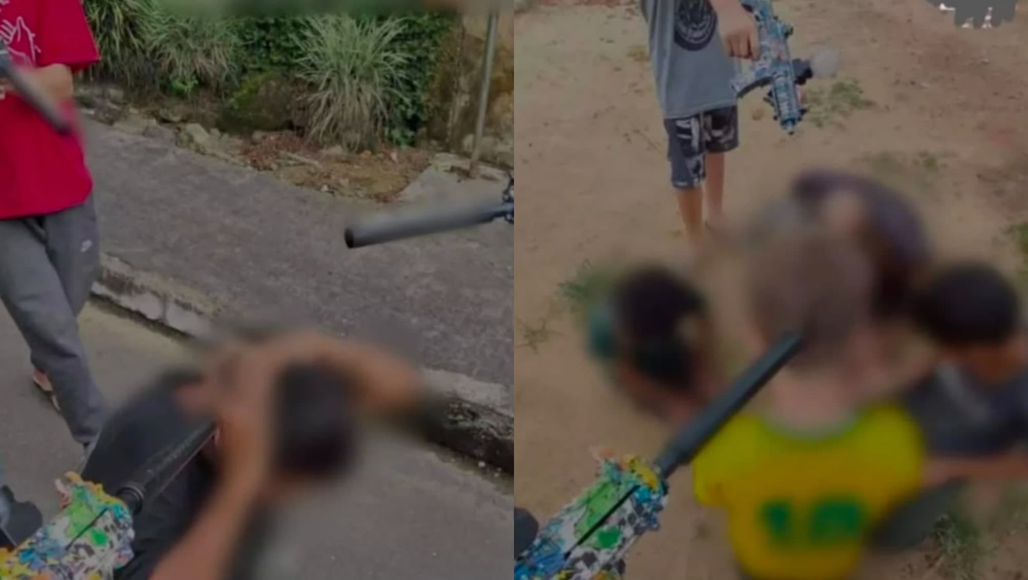 Crianças são alvos de ataque cruel por adolescentes armados em Garuva