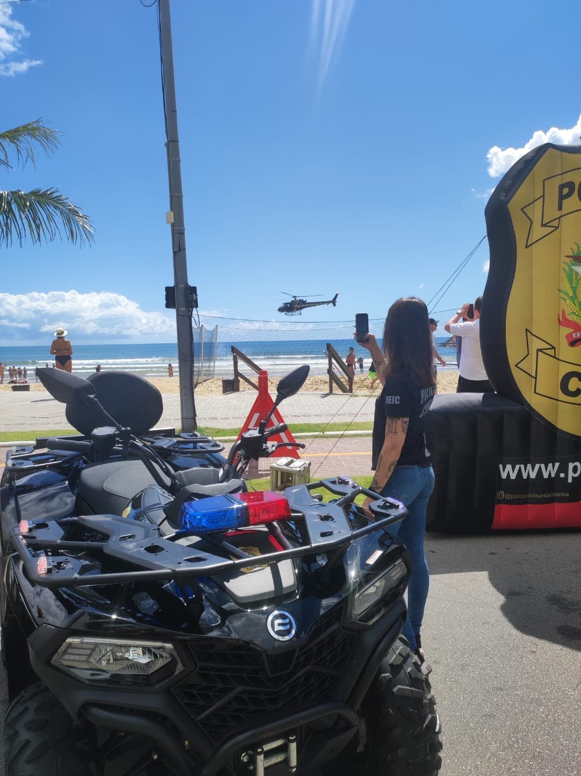 “Verão sem medo”: litoral catarinense recebe reforço de 1,6 mil policiais para alta temporada