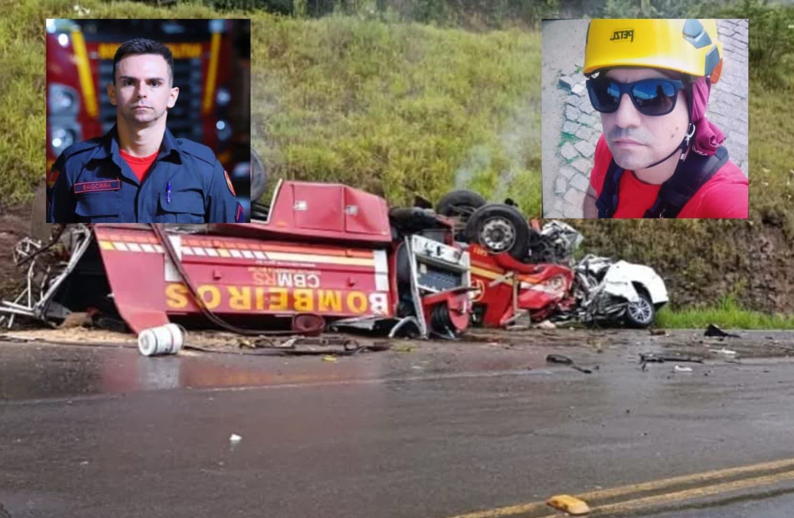 Bravura eterna: Soldados do Corpo de Bombeiros perdem a vida em grave acidente no RS