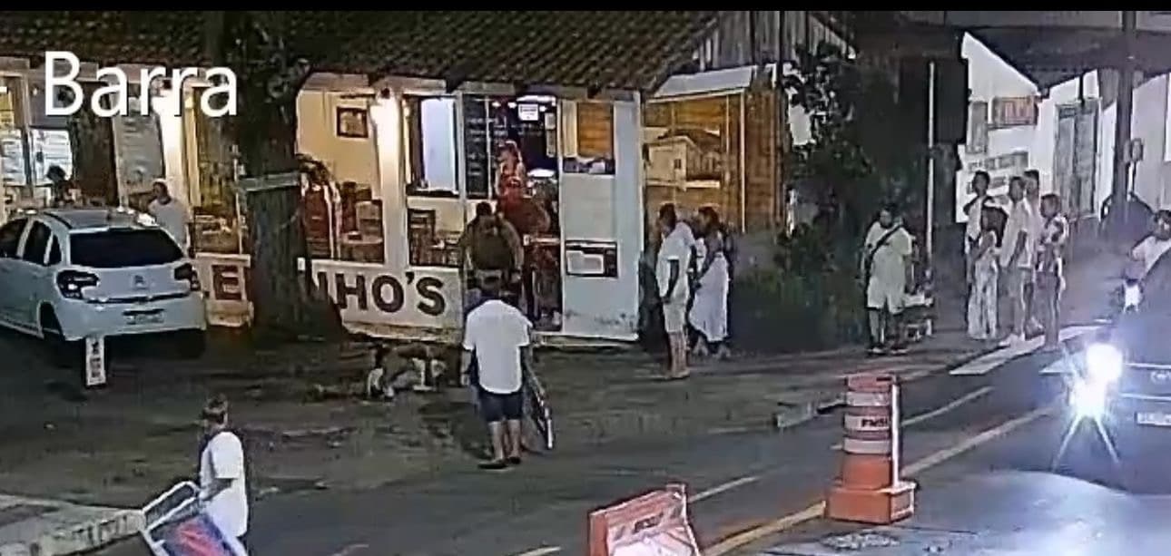 Policial enfrenta pitbull e salva cachorro de ataque brutal em Balneário Camboriú
