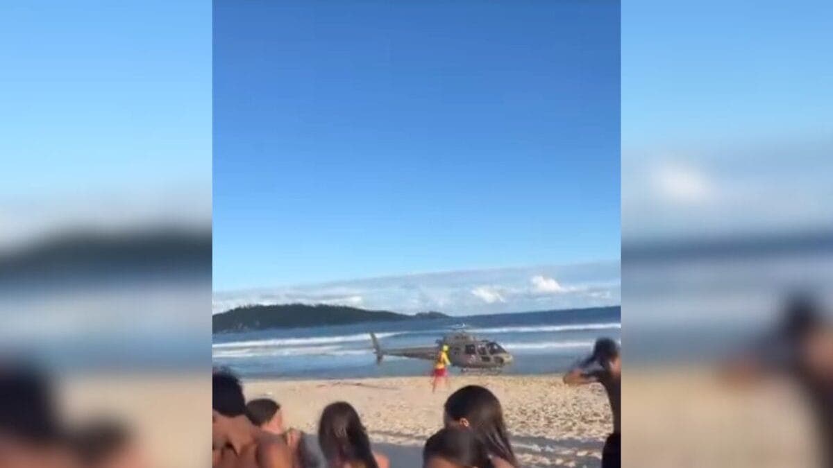 Homem morre ao nadar em área de risco na Praia do Campeche, em Florianópolis