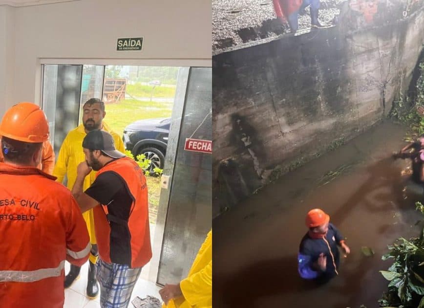 Situação de emergência em Porto Belo: chuvas deixam 64 desabrigados