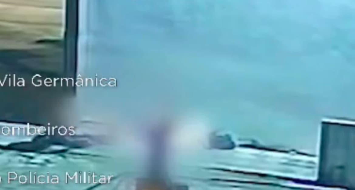 Câmeras flagram tentativa de violência sexual em estacionamento do Fórum de Blumenau