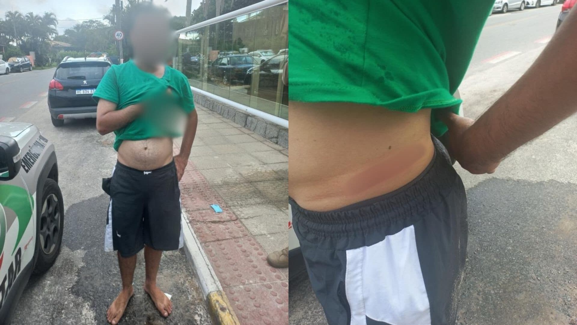 Ladrão apanha a pauladas após tentativa de furto em Florianópolis