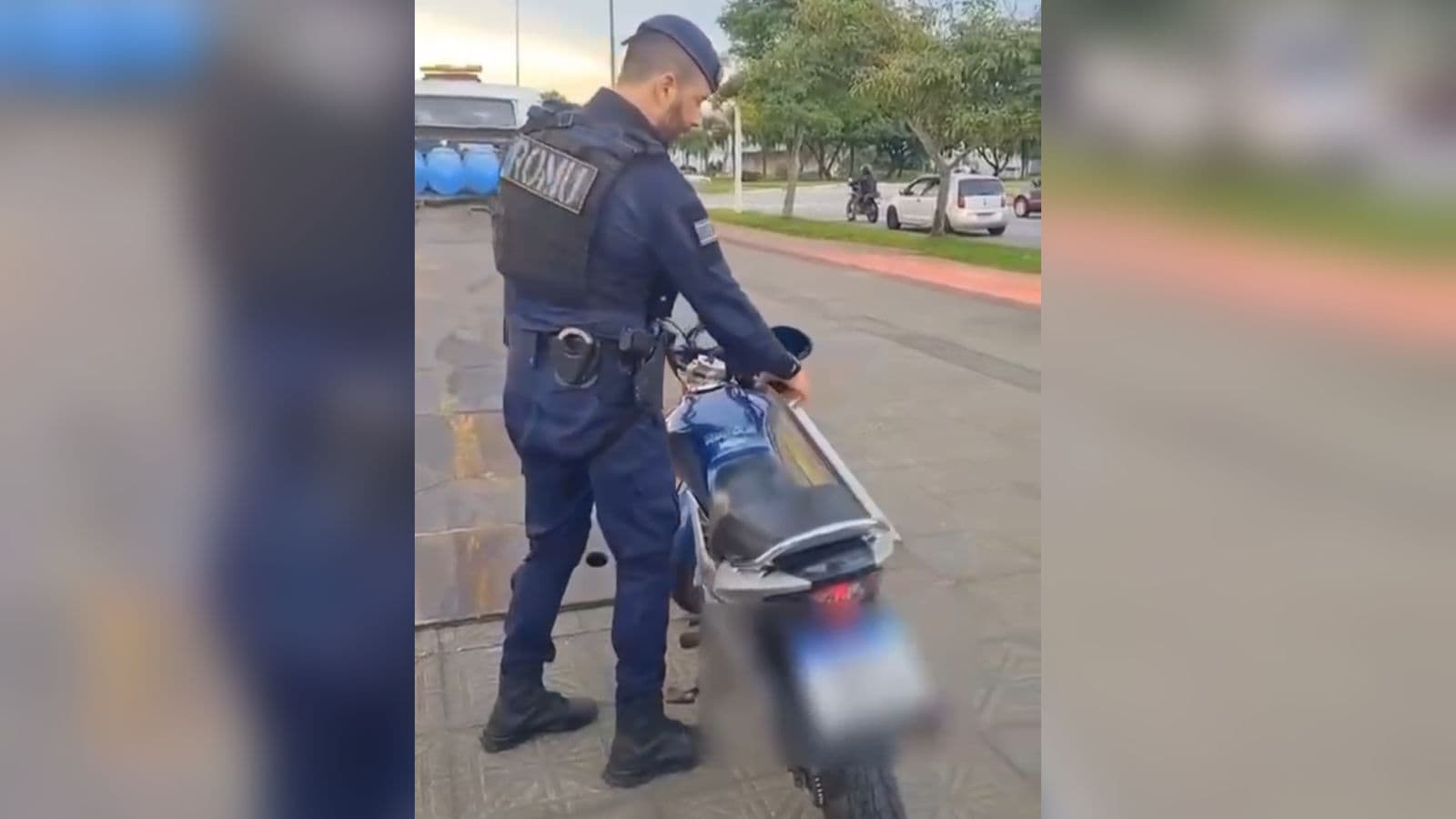 “Barulho do grau” chama atenção e motociclista se dá mal em Florianópolis