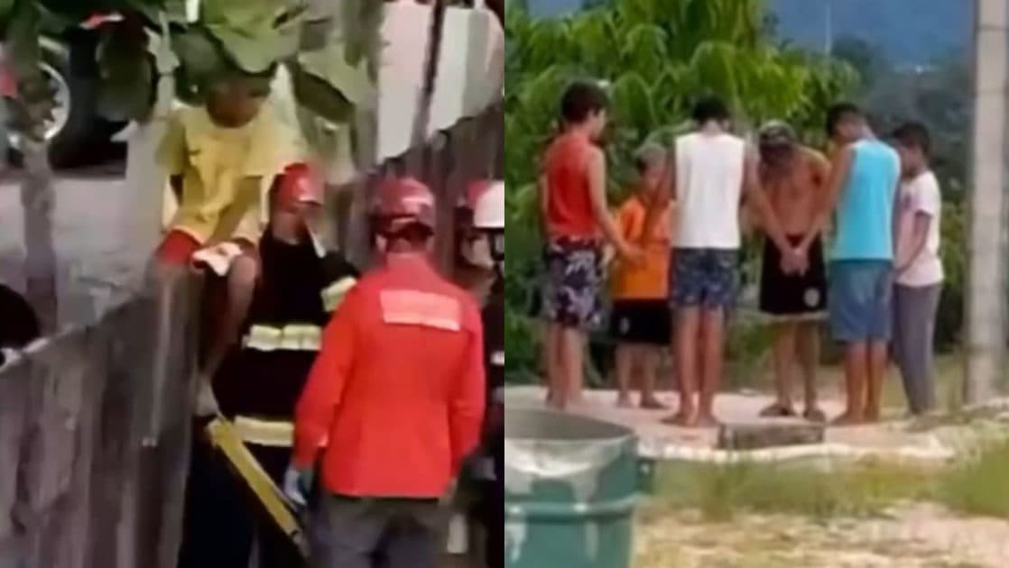 Fé e Amizade: Crianças oram de mãos dadas enquanto colega era resgatado por bombeiros em SC