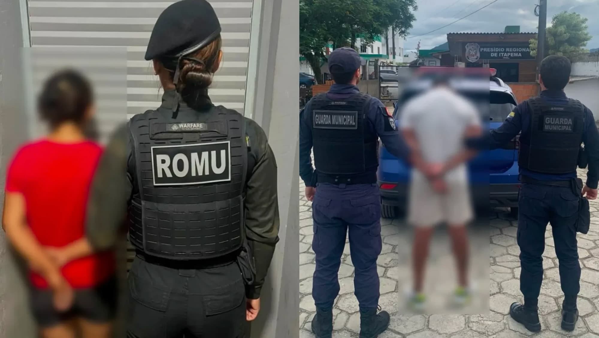 Homem com mandado de tráfico é preso vendendo bombons e mulher é pega tentando furtar picanha