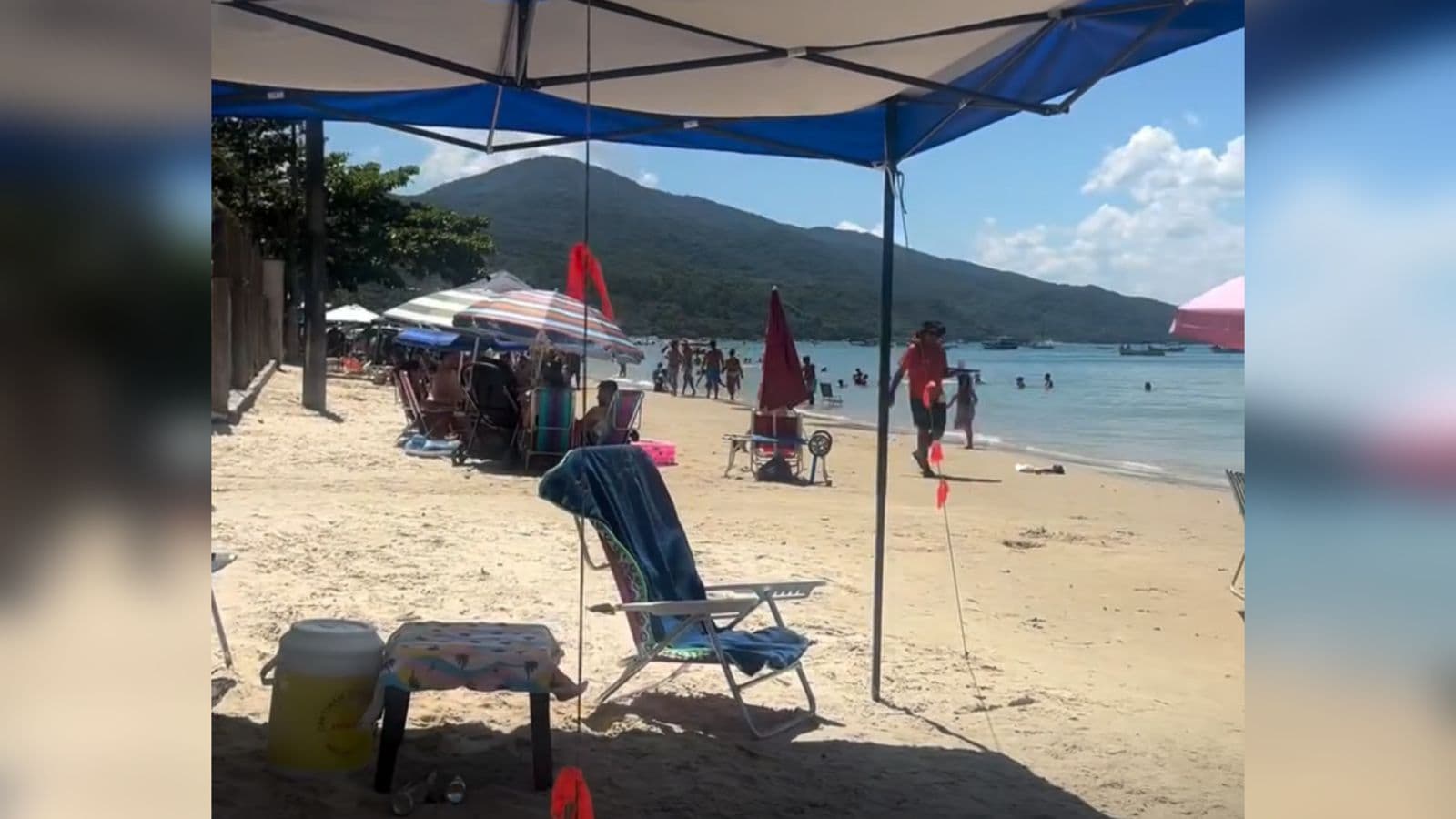 Turista se impressiona com segurança em praia de SC e vídeo viraliza nas redes sociais