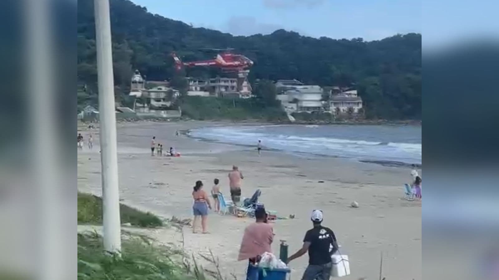 Arcanjo é acionado após jovem se afogar enquanto tomava banho em praia de SC