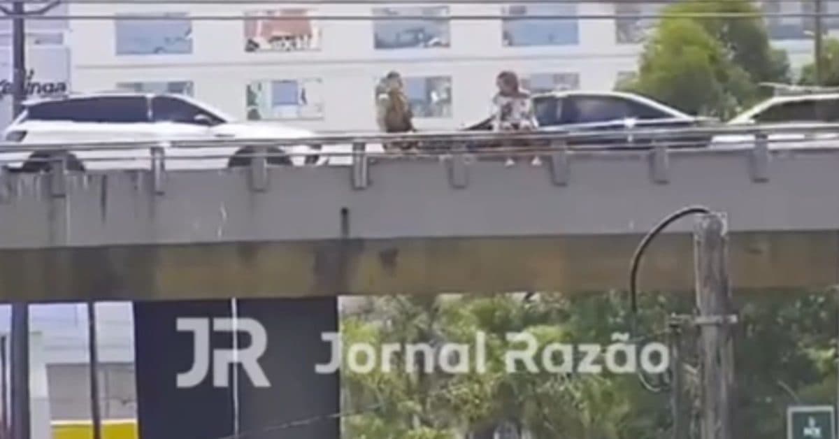 “Na hora certa”: Policial Militar salva mulher prestes a pular de viaduto em Florianópolis