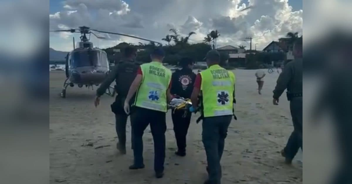 “Desespero”: Criança de 3 anos se afoga em praia de SC e mobiliza bombeiros