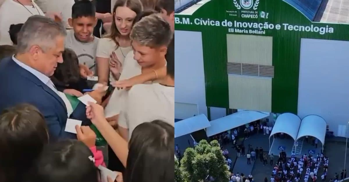 Chapecó faz história e inaugura escola pública com estrutura de universidade