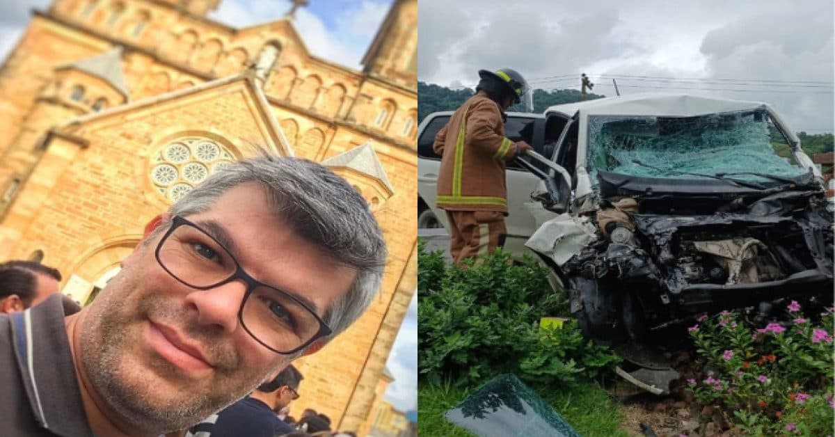 Professor e pai de menino pequeno morre em acidente na BR-470 em Rodeio