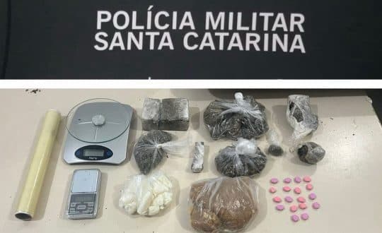 Homem é preso por tráfico de drogas em Tijucas; polícia apreende quase 1 kg de entorpecentes