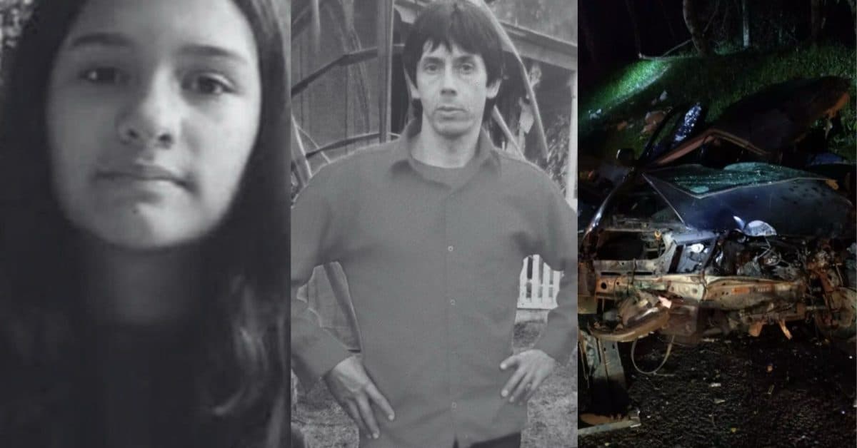 Pai e filha morrem esmagados após colisão brutal na BR-116, em SC