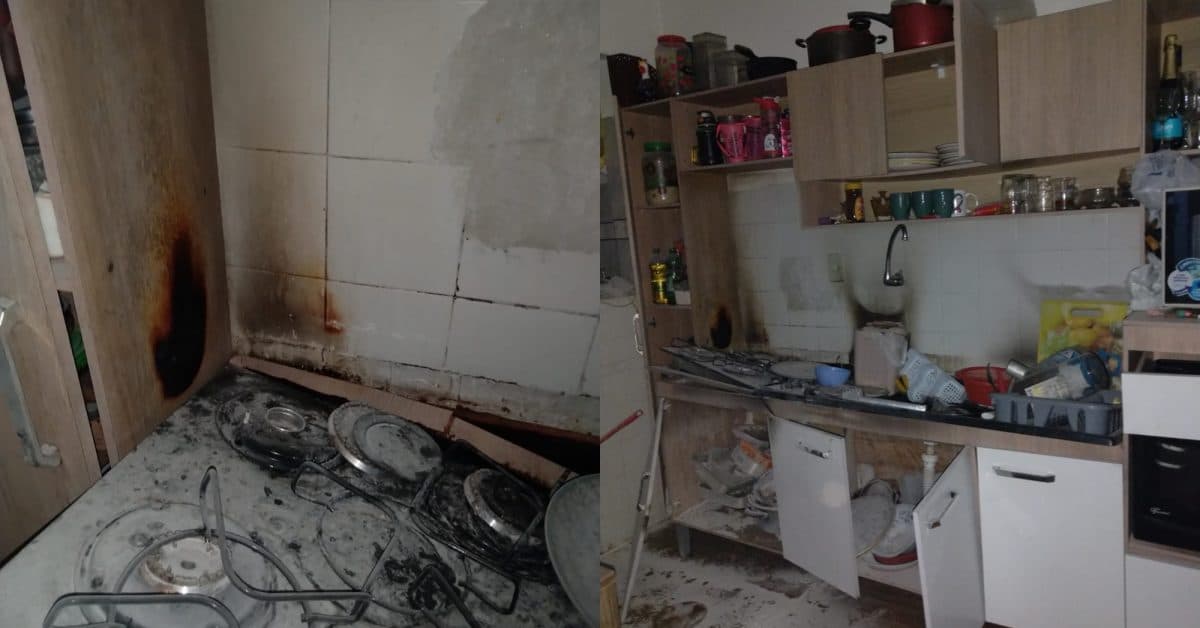 Moradora tenta ligar fogão e apartamento explode em Criciúma