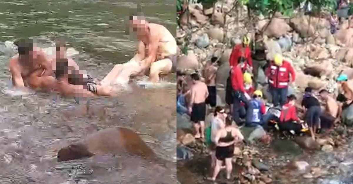 PM de folga arrisca a própria vida e salva mulher de afogamento em rio de SC