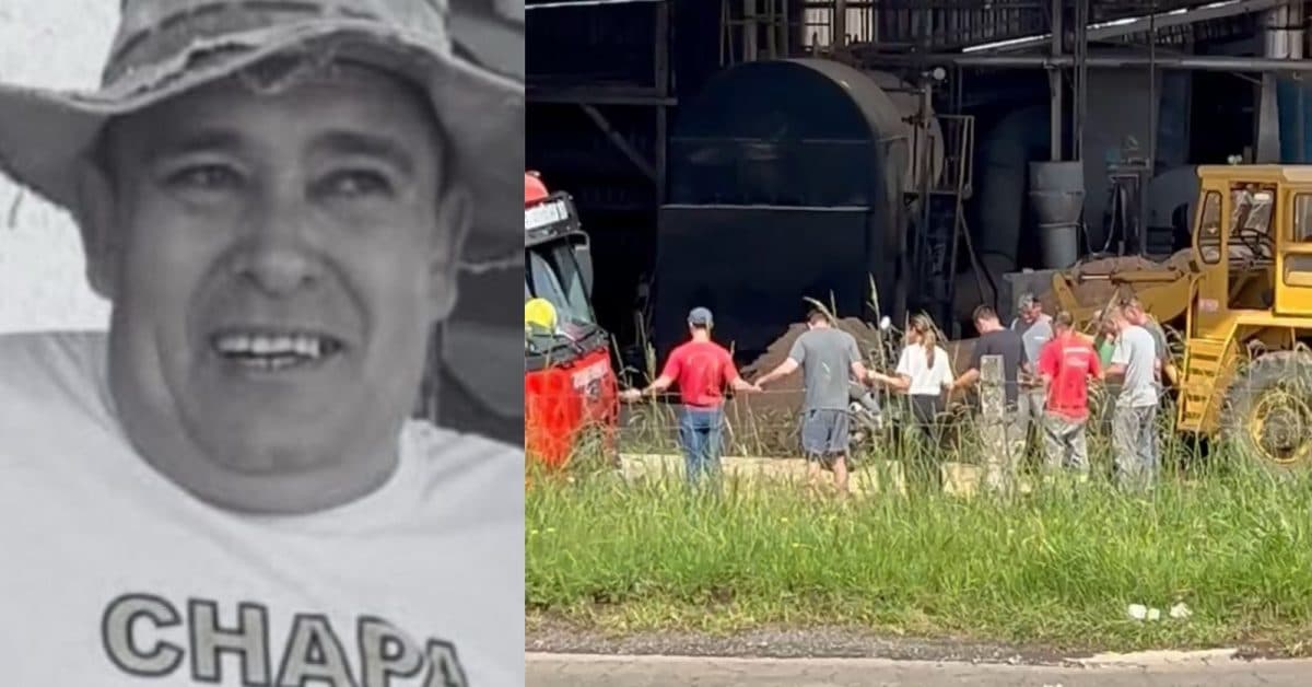 Amigos e bombeiros se unem em oração após trabalhador morrer soterrado em silo de serragem